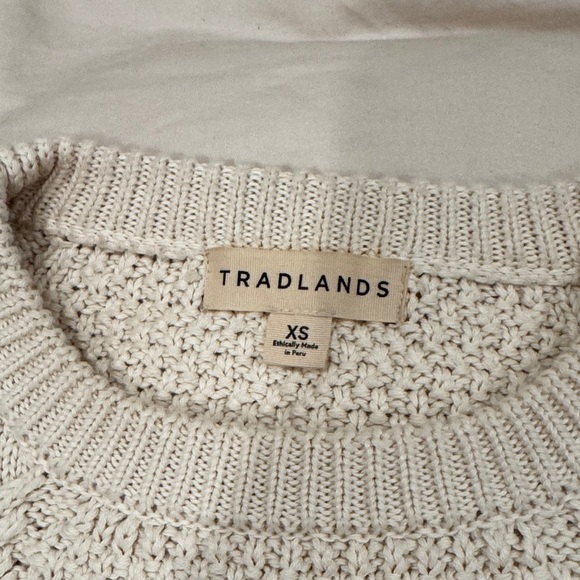 Tradlands 100% Cotton Sweater in Cream - Picture 2 of 6